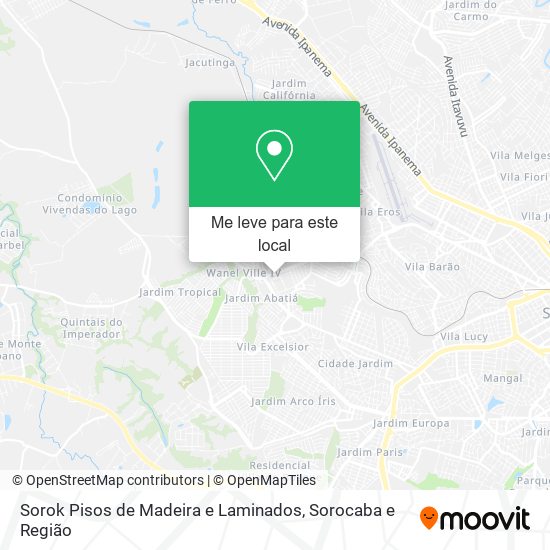 Sorok Pisos de Madeira e Laminados mapa