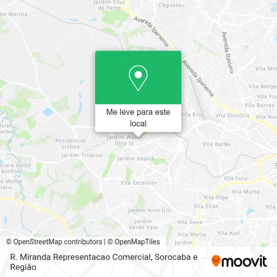 R. Miranda Representacao Comercial mapa