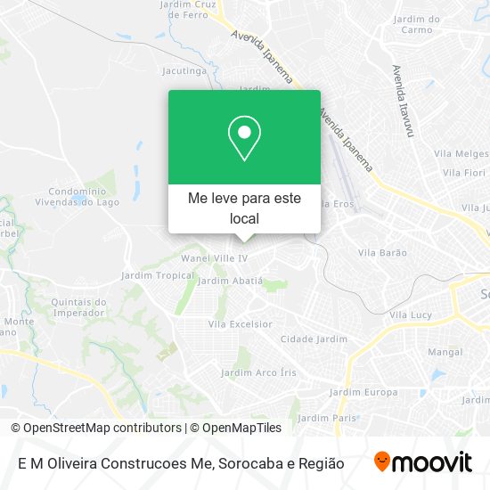 E M Oliveira Construcoes Me mapa