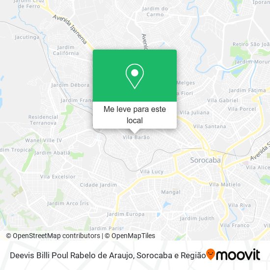 Deevis Billi Poul Rabelo de Araujo mapa