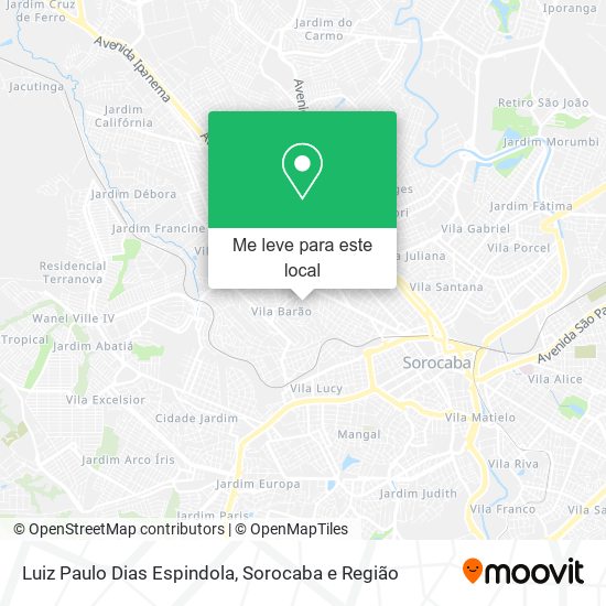 Luiz Paulo Dias Espindola mapa