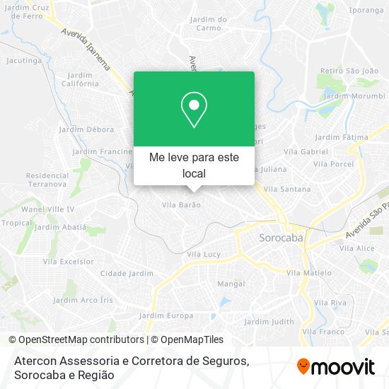 Atercon Assessoria e Corretora de Seguros mapa