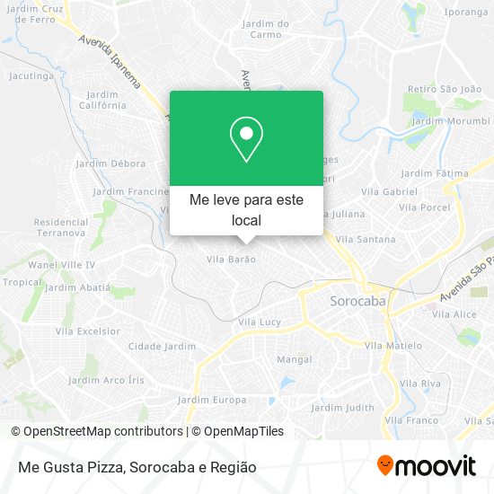 Me Gusta Pizza mapa