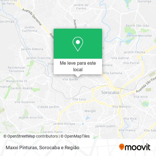 Maxxi Pinturas mapa