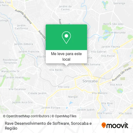 Rave Desenvolvimento de Software mapa