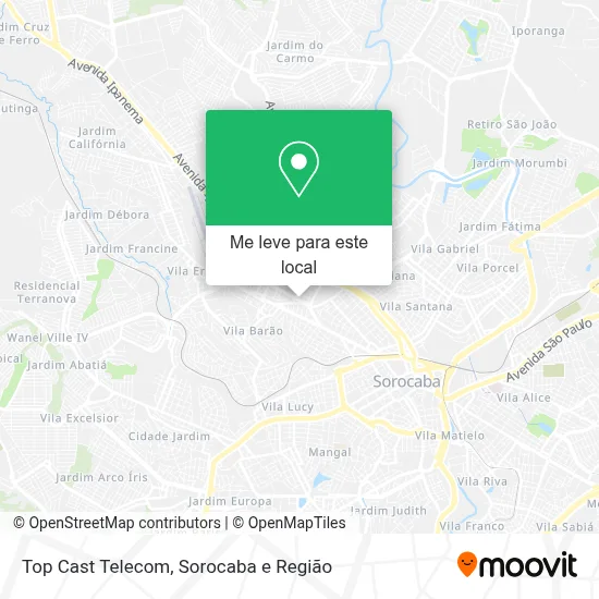 Top Cast Telecom mapa