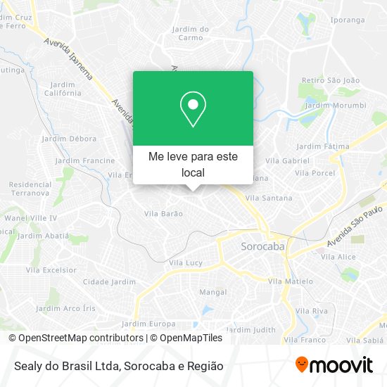 Sealy do Brasil Ltda mapa