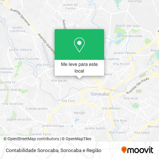 Contabilidade Sorocaba mapa