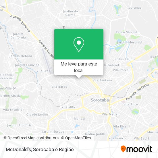 McDonald's mapa