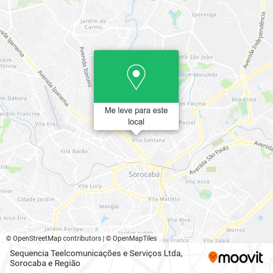 Sequencia Teelcomunicações e Serviços Ltda mapa