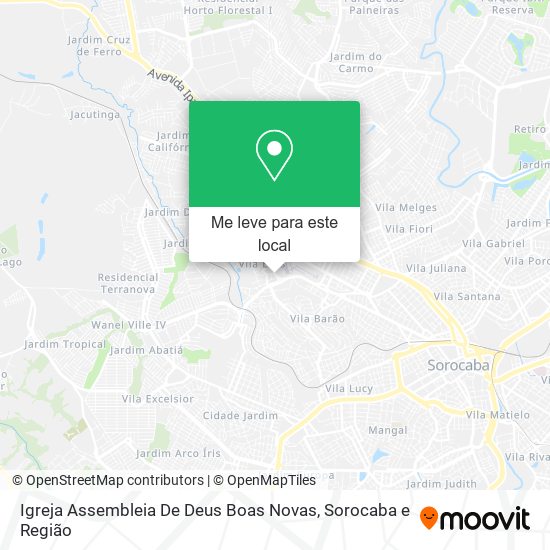 Igreja Assembleia De Deus Boas Novas mapa