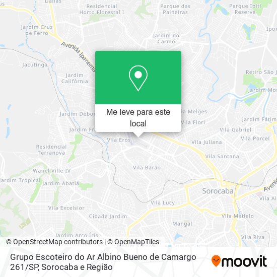 Grupo Escoteiro do Ar Albino Bueno de Camargo 261 / SP mapa