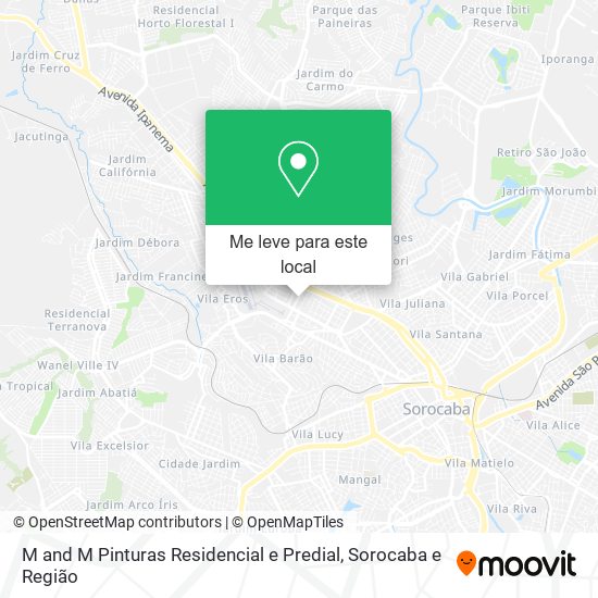 M and M Pinturas Residencial e Predial mapa