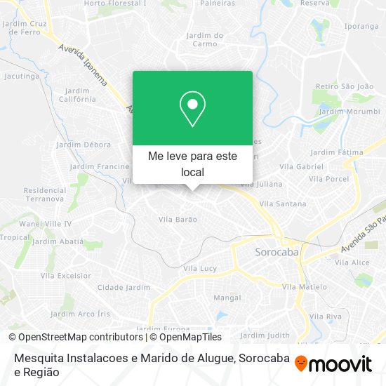 Mesquita Instalacoes e Marido de Alugue mapa