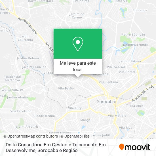 Delta Consultoria Em Gestao e Teinamento Em Desenvolvime mapa