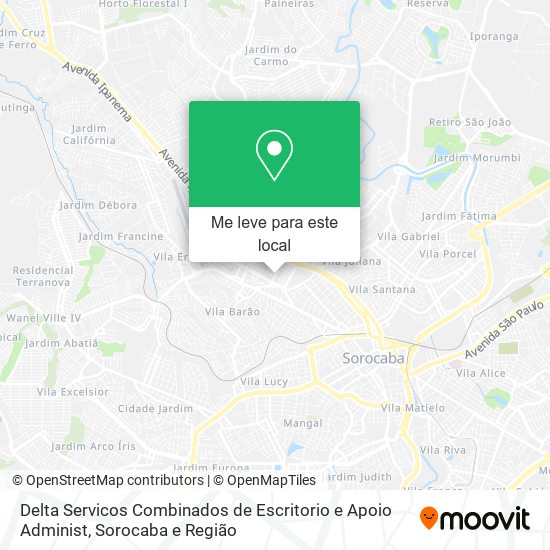 Delta Servicos Combinados de Escritorio e Apoio Administ mapa