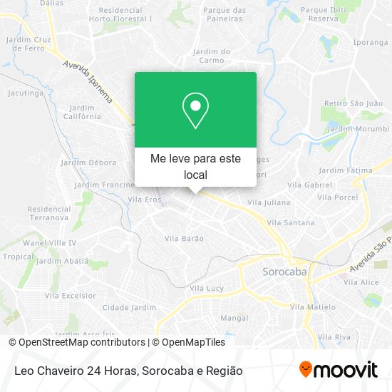 Leo Chaveiro 24 Horas mapa