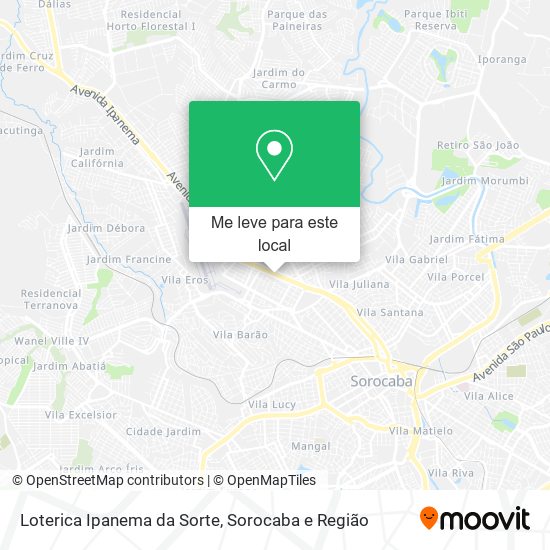 Loterica Ipanema da Sorte mapa