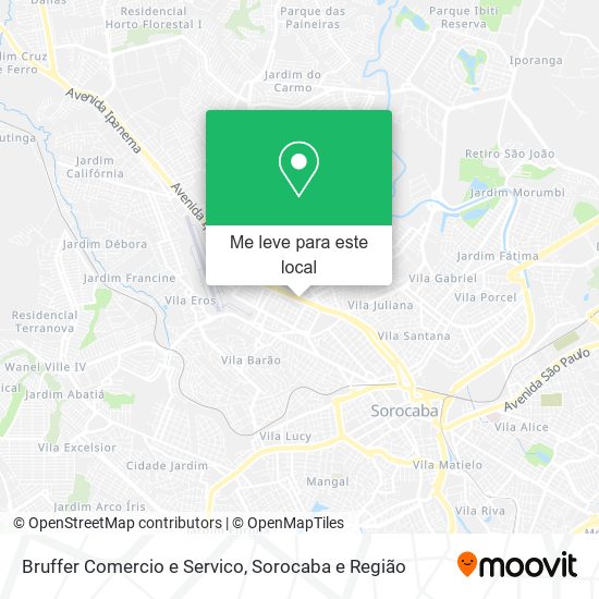 Bruffer Comercio e Servico mapa