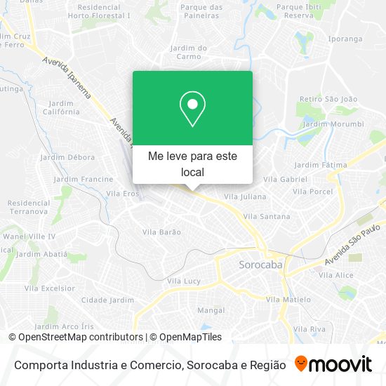 Comporta Industria e Comercio mapa