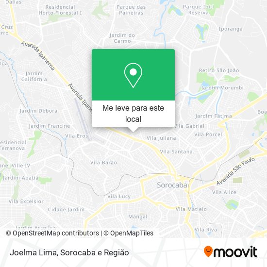 Joelma Lima mapa