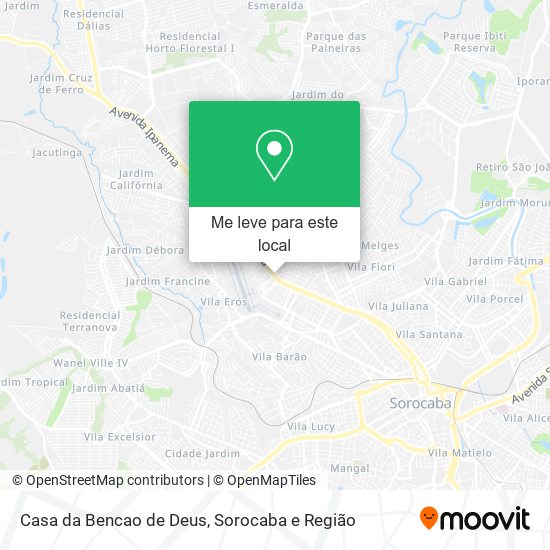 Casa da Bencao de Deus mapa