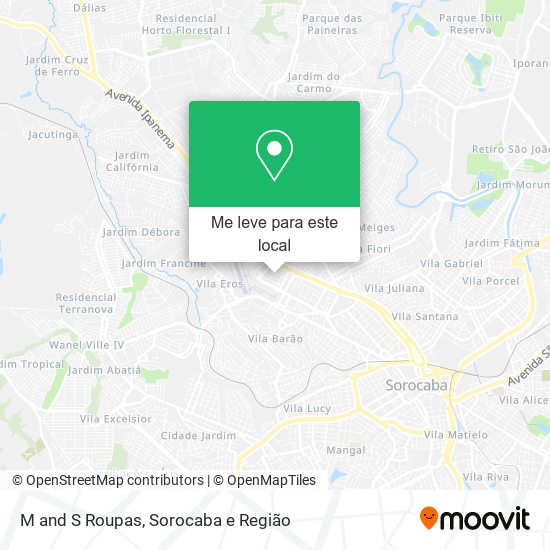 M and S Roupas mapa