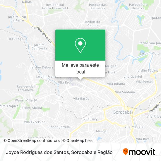 Joyce Rodrigues dos Santos mapa