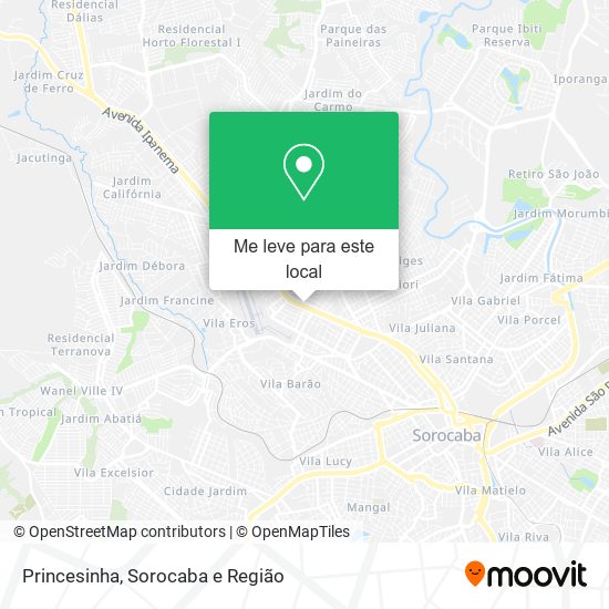 Princesinha mapa