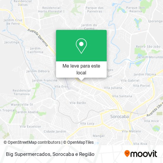 Big Supermercados mapa