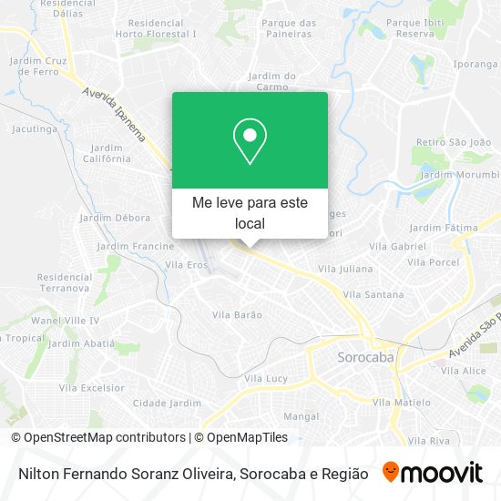 Nilton Fernando Soranz Oliveira mapa