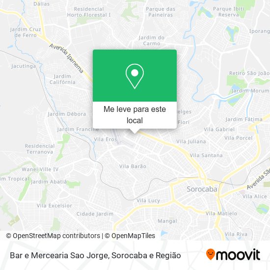 Bar e Mercearia Sao Jorge mapa