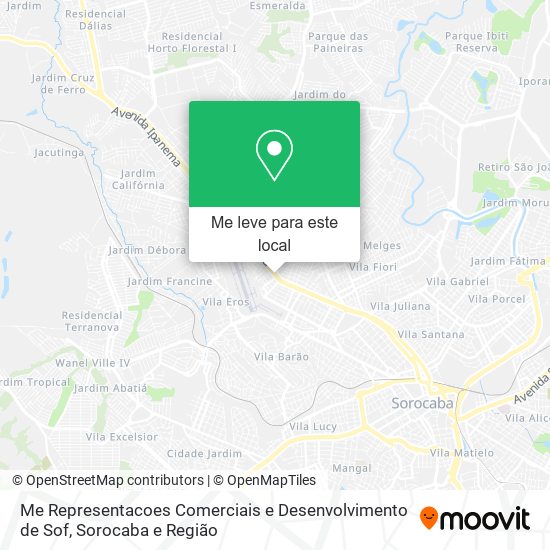 Me Representacoes Comerciais e Desenvolvimento de Sof mapa