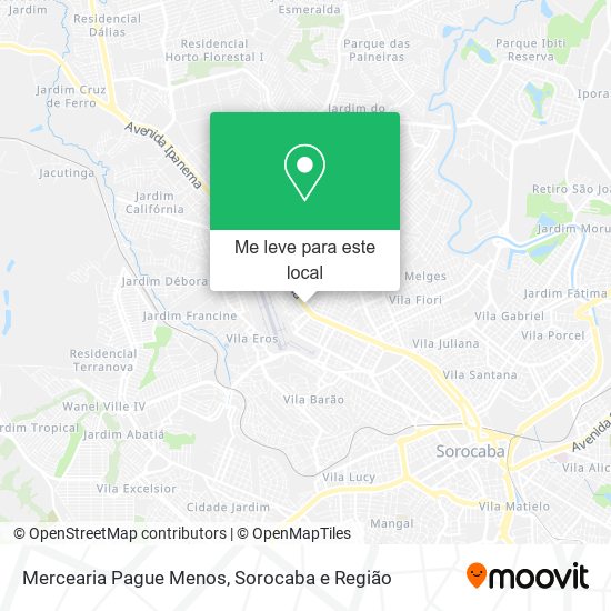 Mercearia Pague Menos mapa