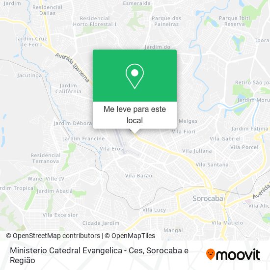 Ministerio Catedral Evangelica - Ces mapa