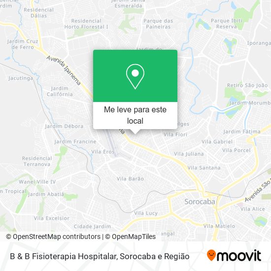 B & B Fisioterapia Hospitalar mapa