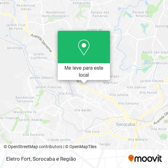 Eletro Fort mapa