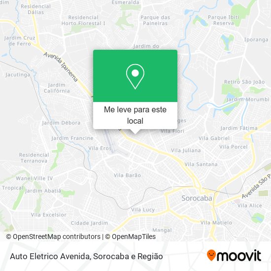 Auto Eletrico Avenida mapa