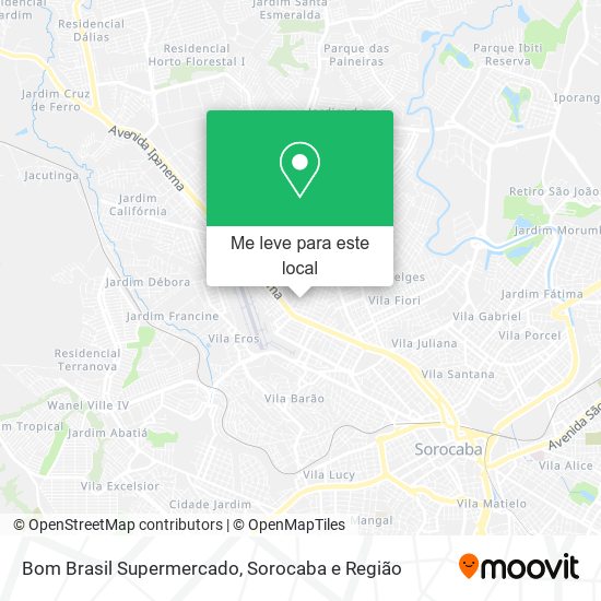 Bom Brasil Supermercado mapa