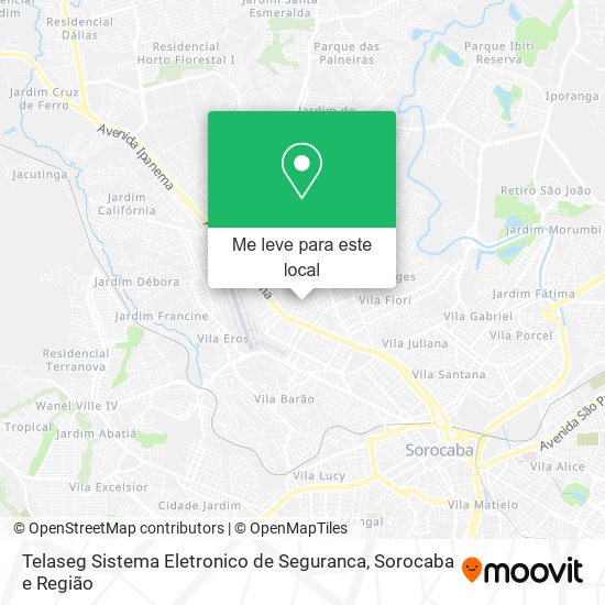 Telaseg Sistema Eletronico de Seguranca mapa