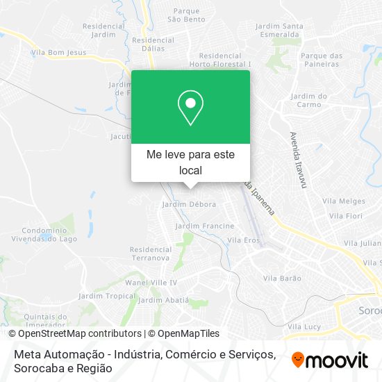 Meta Automação - Indústria, Comércio e Serviços mapa