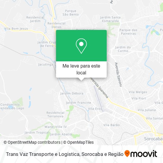 Trans Vaz Transporte e Logistica mapa