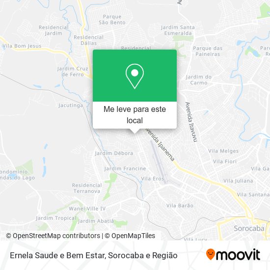 Ernela Saude e Bem Estar mapa