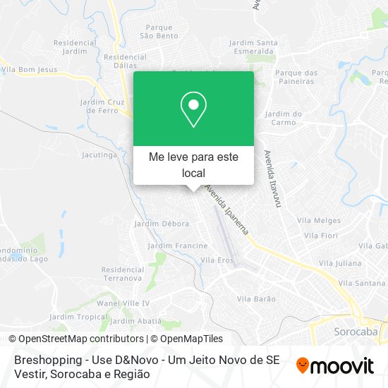 Breshopping - Use D&Novo - Um Jeito Novo de SE Vestir mapa