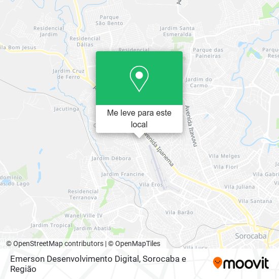 Emerson Desenvolvimento Digital mapa