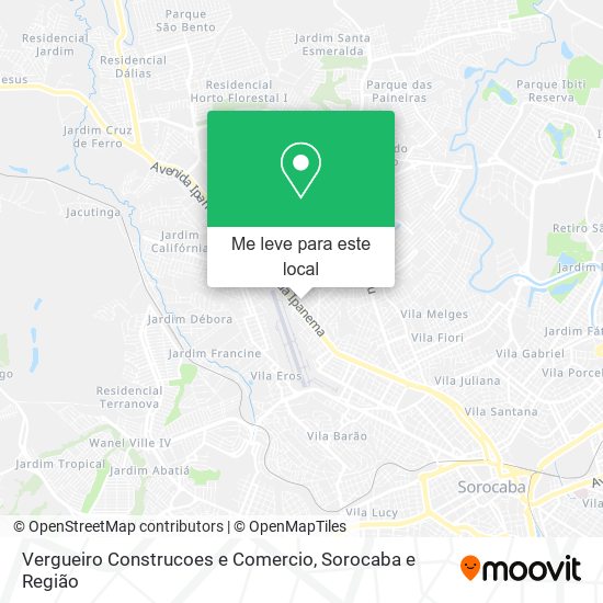 Vergueiro Construcoes e Comercio mapa