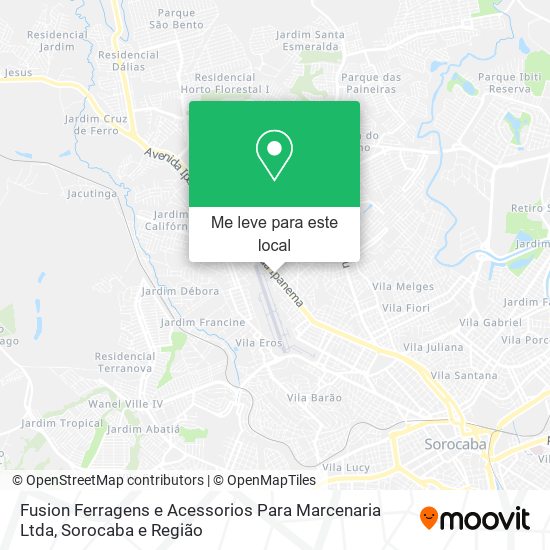 Fusion Ferragens e Acessorios Para Marcenaria Ltda mapa