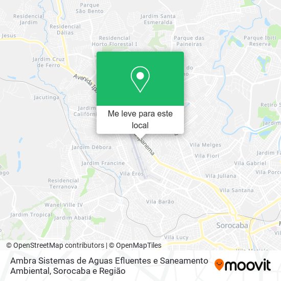 Ambra Sistemas de Aguas Efluentes e Saneamento Ambiental mapa