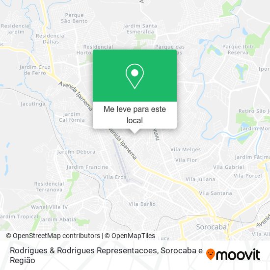 Rodrigues & Rodrigues Representacoes mapa