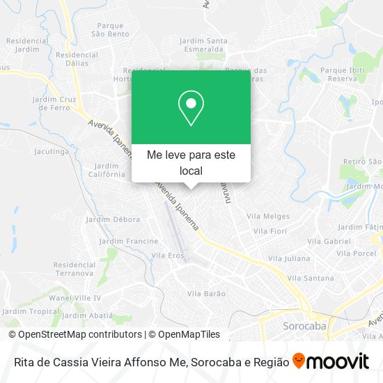 Rita de Cassia Vieira Affonso Me mapa